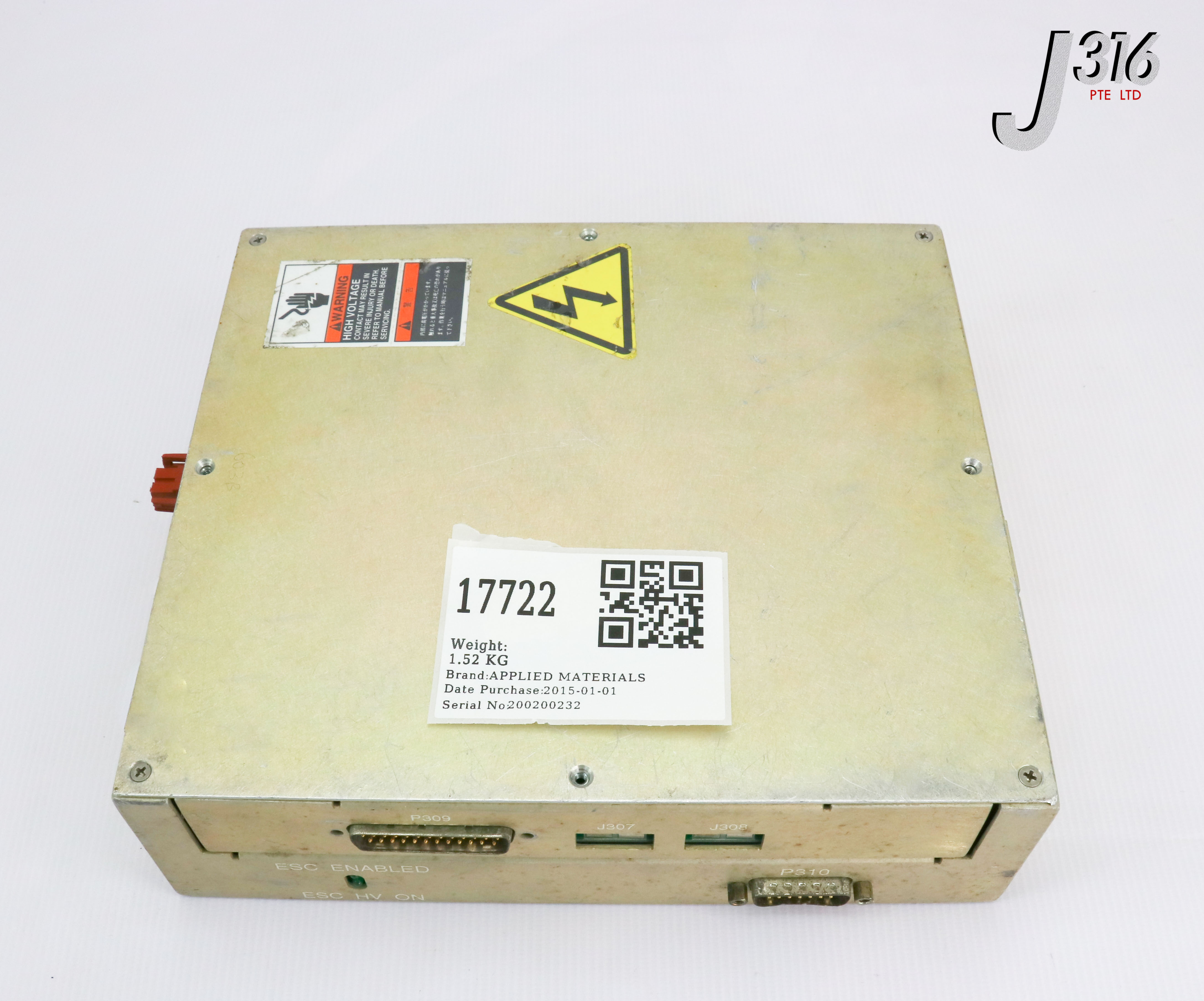 イちゃんです。 17722 APPLIED MATERIALS ASSY, HV FILTER, DPS CHMBR, 0100-35191